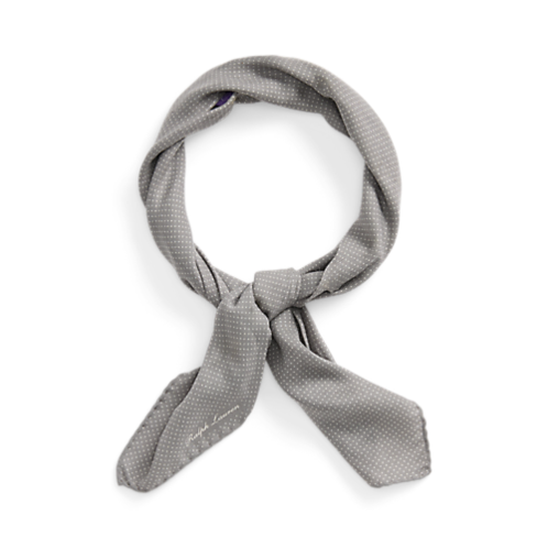 Purple Label Pin Dot Cashmere-Silk Neckerchief