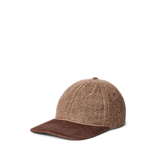 Polo Ralph Lauren Suede-Bill Cashmere Ball Cap