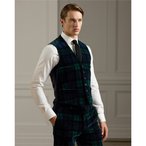 Polo Ralph Lauren Hand-Tailored Plaid Velvet Vest