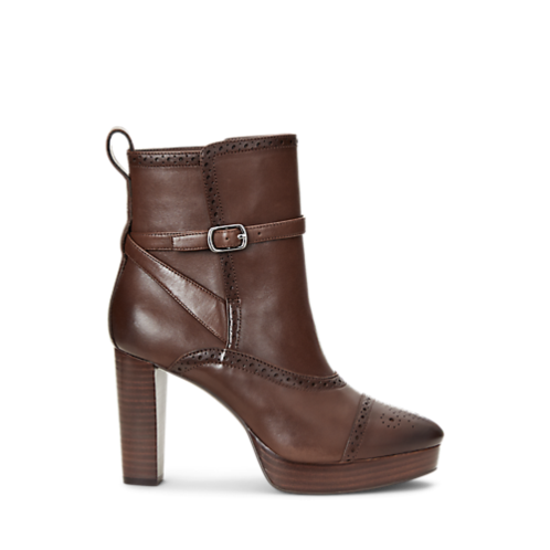 Polo Ralph Lauren Mckinsey Burnished Leather Bootie