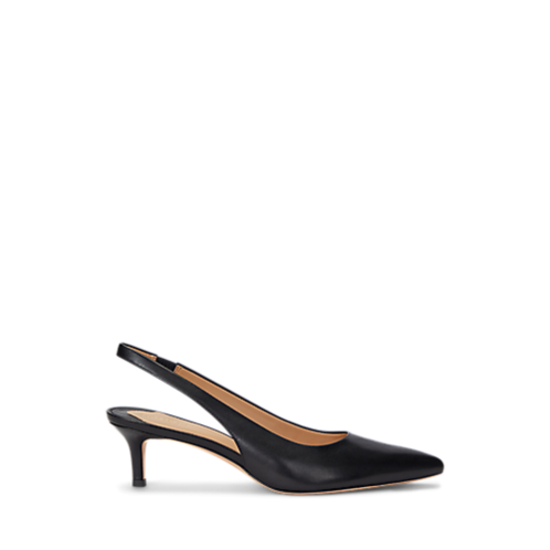 Polo Ralph Lauren Lolah Burnished Leather Slingback Pump