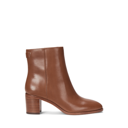 Polo Ralph Lauren Cassie Burnished Leather Bootie