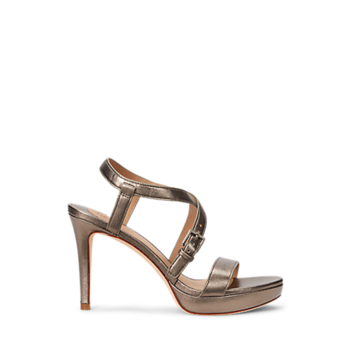 Polo Ralph Lauren Kerri Metallic Nappa Leather Sandal