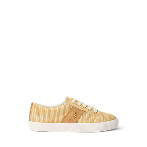 Polo Ralph Lauren Janson II Straw & Leather Sneaker