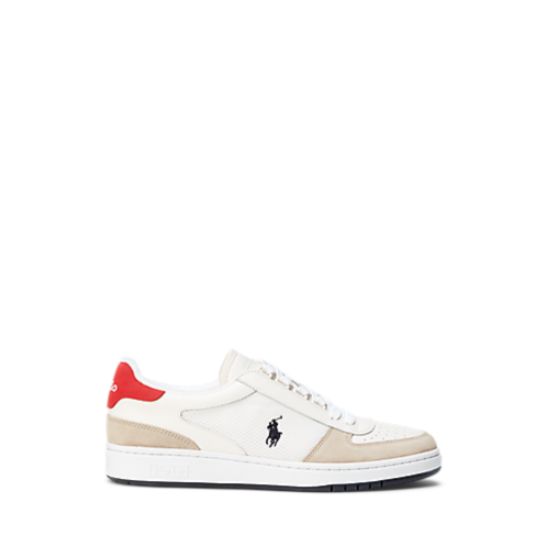 Polo Ralph Lauren Court Leather-Paneled Sneaker