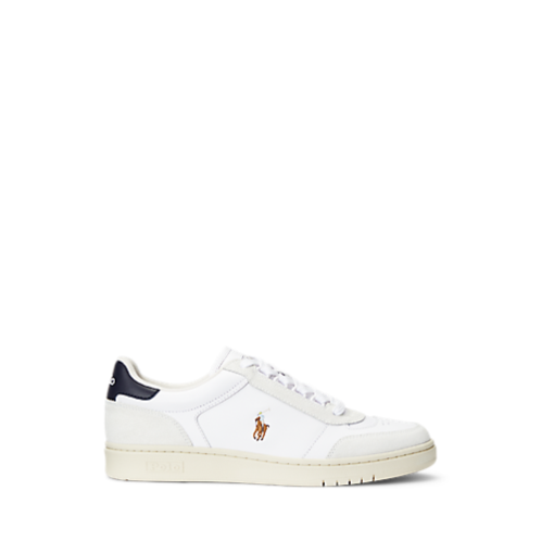 Polo Ralph Lauren Court Sport Leather-Suede Sneaker