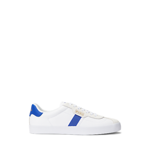 Polo Ralph Lauren Court Vulc Leather-Suede Sneaker