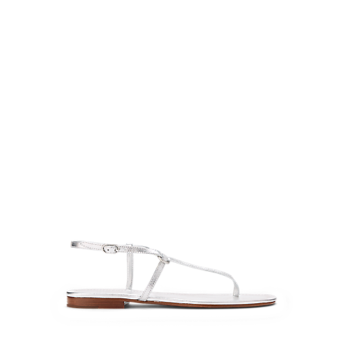 Polo Ralph Lauren O-Ring Metallic Leather Sandal