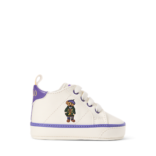 Polo Ralph Lauren Quilton Polo Bear Faux-Leather Sneaker