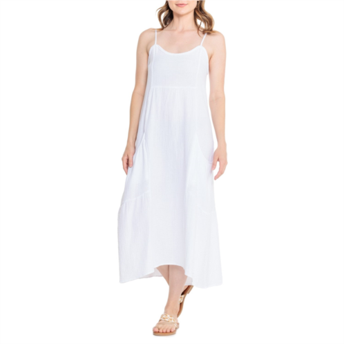 4OUR Dreamers Cotton Gauze Pocketed Cover-Up Dress - Sleeveless