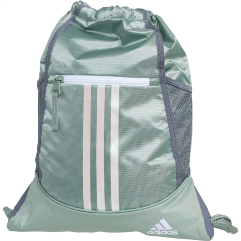 Adidas Alliance II Sackpack - Silver Green-White