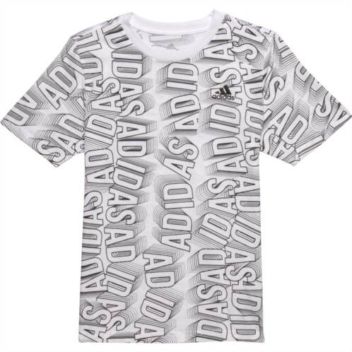 Adidas Big Boys Brand Love Printed T-Shirt - Short Sleeve