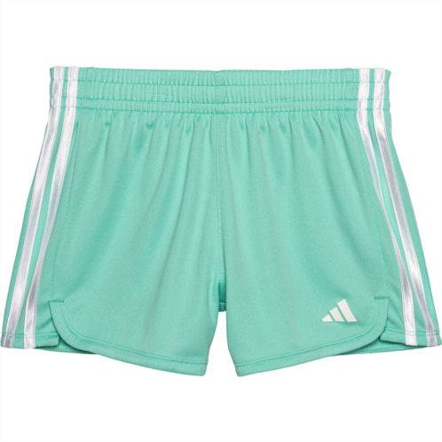 Adidas Big Girls 3-Stripe Mesh Shorts