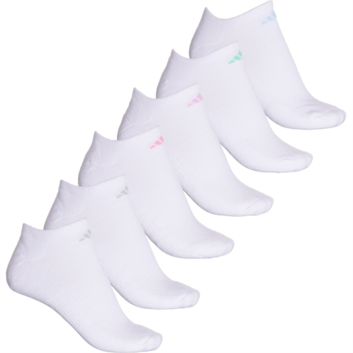Adidas Cushioned No-Show Socks - 6-Pack, Below the Ankle (For Women)