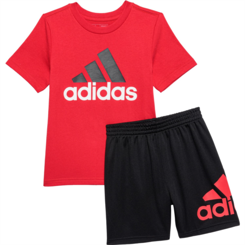 Adidas Little Boys 3-Stripe T-Shirt and Shorts Set - Short Sleeve