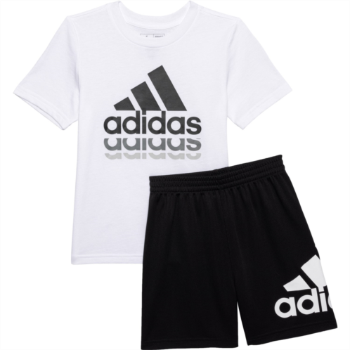 Adidas Little Boys Cotton T-Shirt and Graphic Shorts Set - Short Sleeve