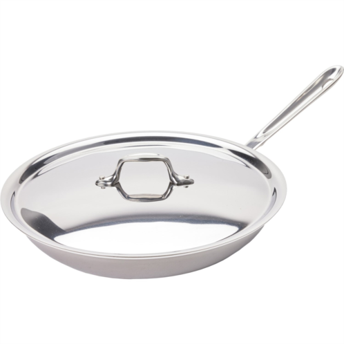 All-Clad D3 Tri-Ply Stainless Steel Frying Pan with Lid - 12”, Slightly Blemished