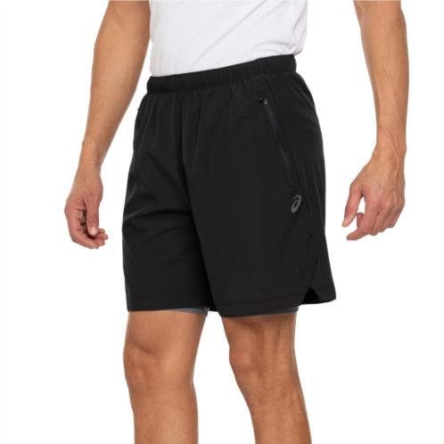 ASICS 2-in-1 Perforated Detail Shorts - 7”, Built-In Liner