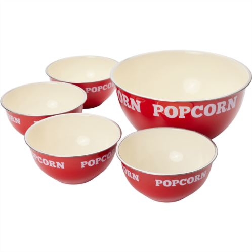 Basic Essentials Stainless Steel Popcorn Bowl Set - 5-Piece