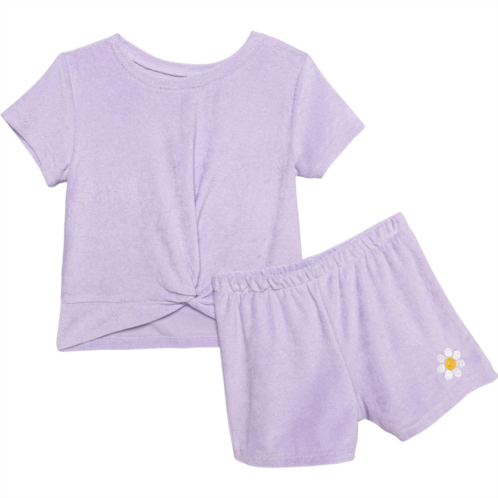 Bearpaw Little and Big Girls Terry Shirt and Shorts Set - Short Sleeve