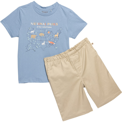 Bearpaw Little Boys National Parks T-Shirt and Shorts Set - Short Sleeve