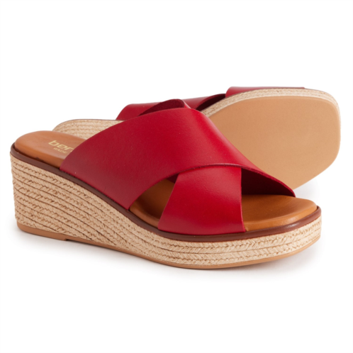 BERTUCHI Made in Spain Cross-Band Wedge Sandals - Leather (For Women)