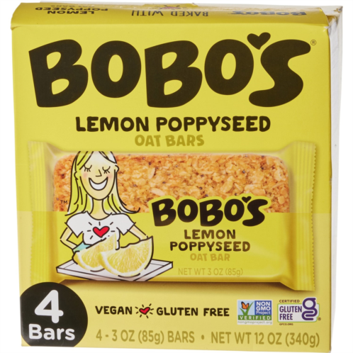 Bobo  s Lemon Poppyseed Oat Bars - 4-Count