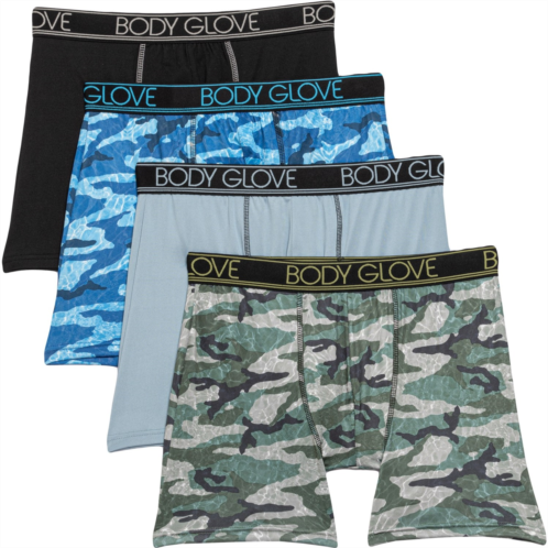 Body Glove Printed Sport-Performance Boxer Briefs - 4-Pack