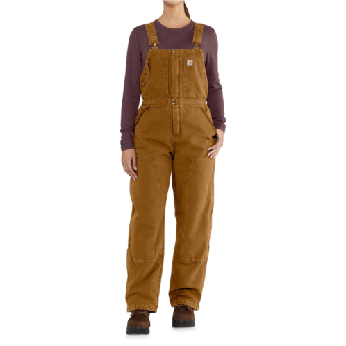 Carhartt 102743 Loose Fit Weathered Duck Bib Overalls - Insulated