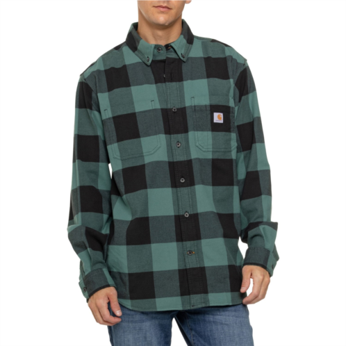 Carhartt 105432 Rugged Flex Relaxed Fit Midweight Flannel Plaid Shirt - Long Sleeve