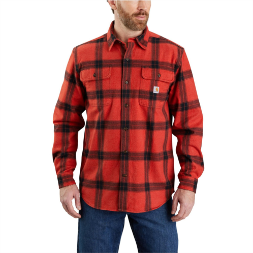 Carhartt 105439 Loose Fit Heavyweight Plaid Flannel Shirt - Long Sleeve