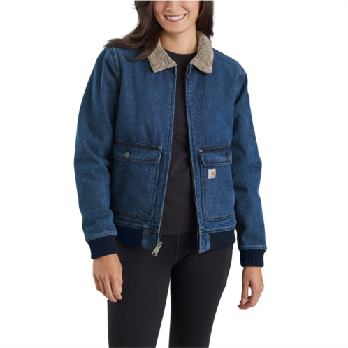 Carhartt 105446 Relaxed Fit Denim Sherpa Lined Jacket