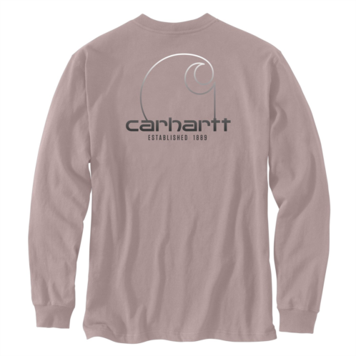 Carhartt 106125 Loose Fit Heavyweight Pocket C Graphic T-Shirt - Long Sleeve