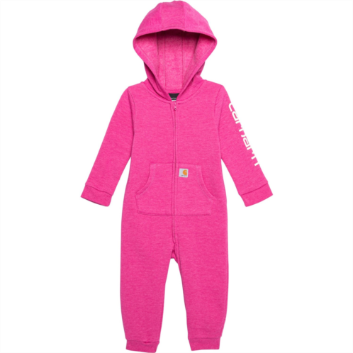 Carhartt Infant Girls CM9709 Fleece Hooded Coveralls - Long Sleeve