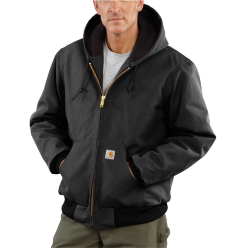 Carhartt J140 Big and Tall Firm Duck Active Flannel-Lined Jacket - Insulated, Factory Seconds