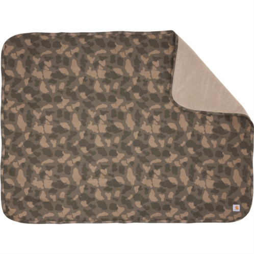 Carhartt P0000416 Reversible Duck Sherpa Pet Throw Blanket - 59.5x45.5”