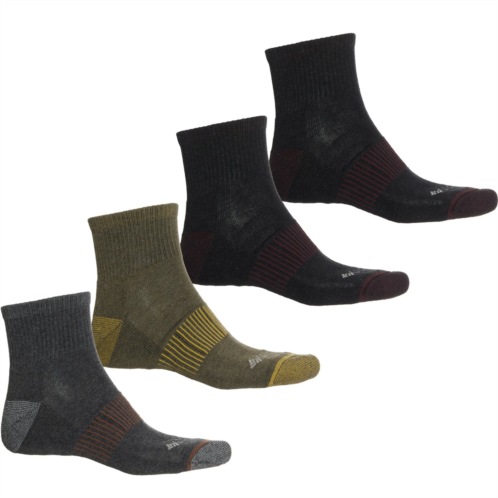 Columbia Sportswear Heather Ribbed Socks - 4-Pack, Quarter Crew (For Men)