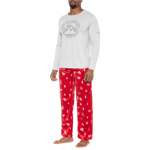 Columbia Sportswear Minky Fleece Shirt and Pants Lounge Set - Long Sleeve
