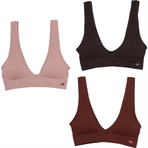 Danskin Ribbed Bralettes - 3-Pack