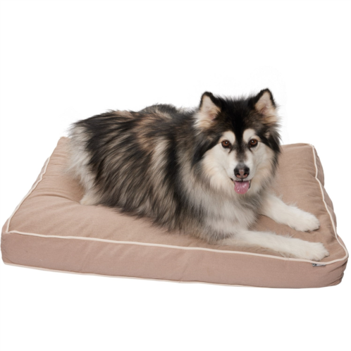 Details “Its All About the Dog” Canvas Ortho Dog Bed - 40x28”