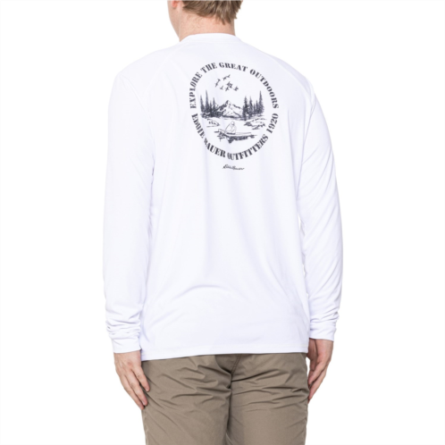 Eddie Bauer Graphic Sun Crew Neck Shirt - UPF 50, Long Sleeve