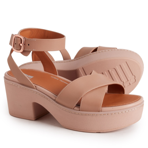 FitFlop Pilar Crossover Platform Sandals - Leather (For Women)