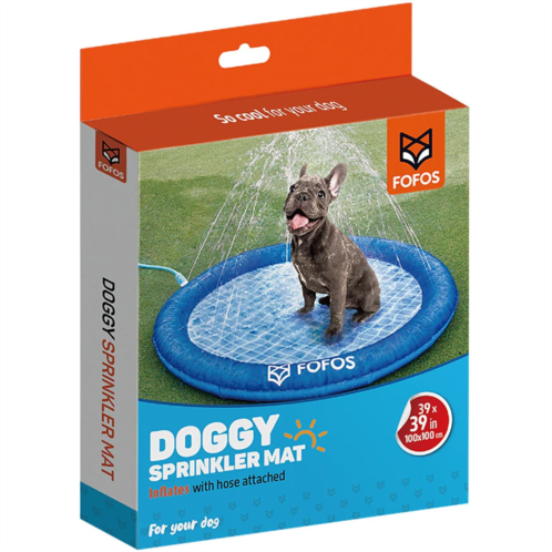 Fofos Round Pet Sprinkler Mat - 40”