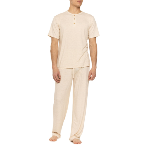 Frye Supersoft Henley Pajamas - Short Sleeve