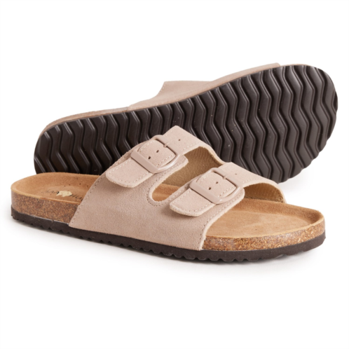 Gaahuu 2-Strap Cork Footbed Sandals - Suede (For Women)