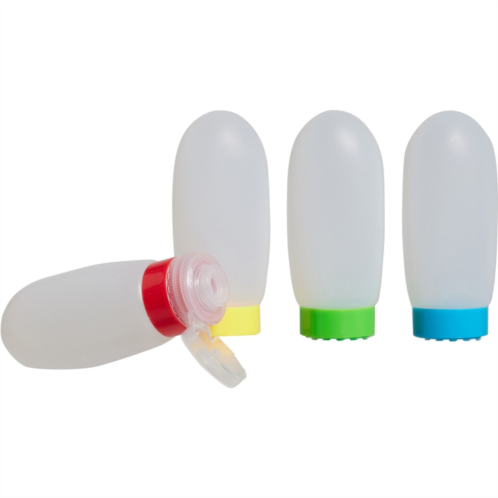 GFORCE Silicone Travel Bottles and Zip-Top Bag - Set of 4
