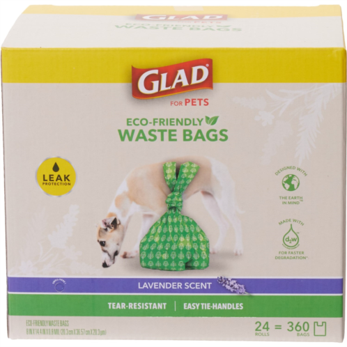 Glad Easy-Tie Handled Dog Waste Bags - 360 Count