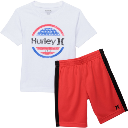 Hurley Little Boys Knit Shirt and Shorts Set - Short Sleeve