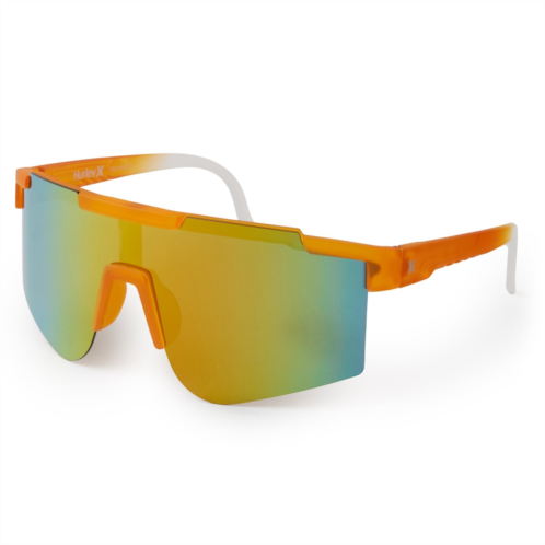 Hurley Semi-Rimless Shield Sunglasses - Polarized (For Men and Women)