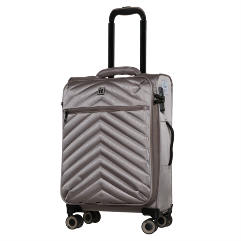 IT Luggage 20” Plenitude Spinner Carry-On Suitcase - Softside, Expandable, Bali Ash